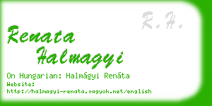 renata halmagyi business card