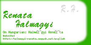 renata halmagyi business card